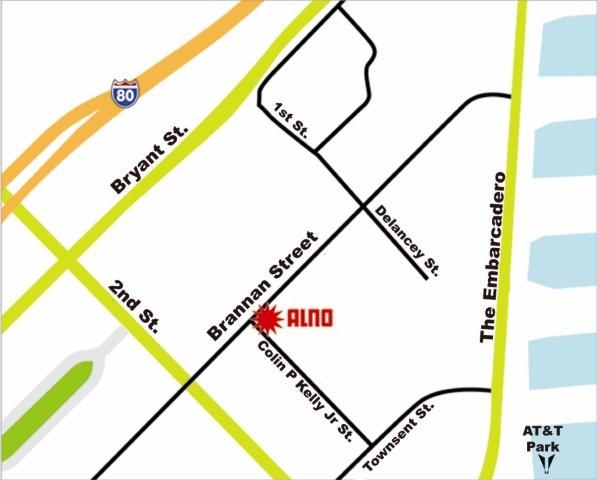 Alno San Francisco Showroom map